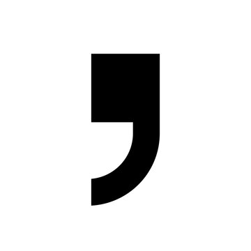 Apostrophe or comma icon. Prime symbol