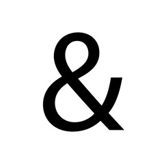 & And sign. Ampersand icon