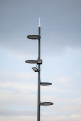 Street lighting. lanterns on the street. lamp in the park. Old street light	