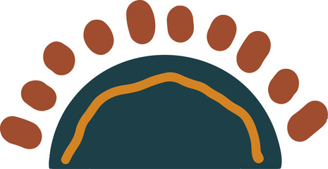 Hand Drawn Abstract Shapes Boho Style