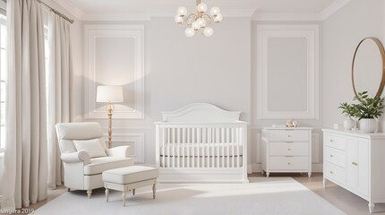 Elegant Luxury Nursery Room Design