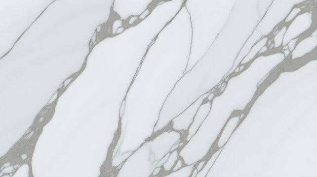 Full-frame 2D slab of Sivec marble from Macedonia with bright white tone and minimal grey lines.