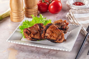 Hot Grilled chicken thigh barbecues