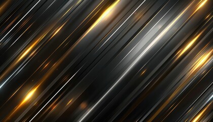 Diagonal lines of glowing metallic accents.