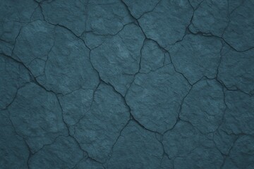 Blue Cracked Rock Surface Background