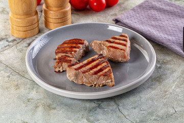 Gourmet Grilled tuna fish steak