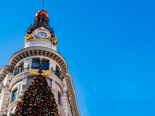 Stunning view of Galeria Canalejas, icon of luxury and haute cuisine located in the former Palacio...