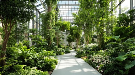 Contemporary Indoor Garden Atrium