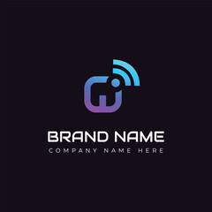 Obraz premium Modern Gradient Letter logo design vector