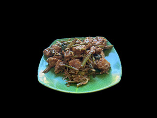 Tipat Cantok is a Balinese specialty similar to gado-gado, but with its own unique characteristics. Tipat cantok consists of ketupat, boiled vegetables, fried tofu, and finely ground peanut sauce, 