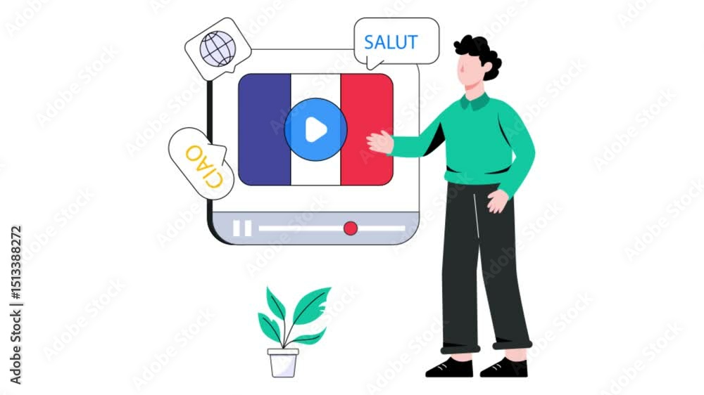 Poster language tutorial 2d flat animation