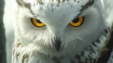 Snowy owl (Bubo scandiacus) illustration , no logos, no brands