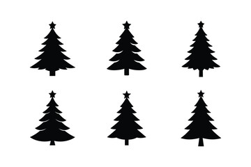 christmas trees set