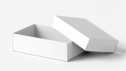 Fototapeta premium Open white box
