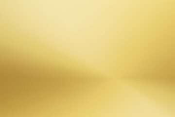 Gold background studio with light. Vector illustration