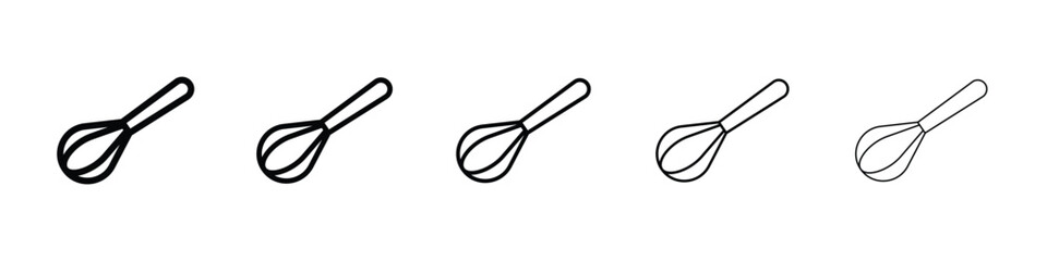 Beater icon Outline and flat style designs