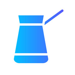 turkish cezve gradient icon