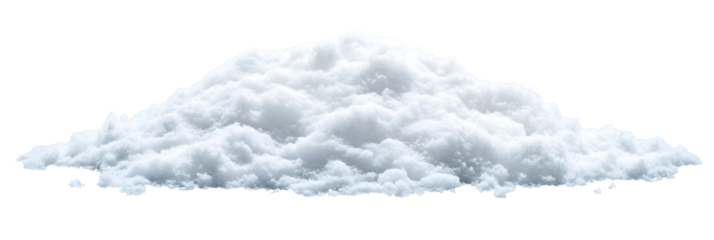 Isolated snowy mountain peak on a black backdrop for winter themed designs