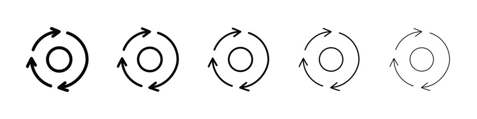 Consistency icon Outline and flat style designs