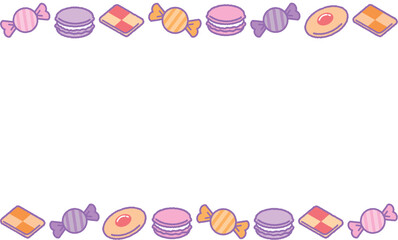 ゆめかわ配色のお菓子ライン