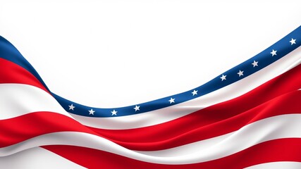 American Flag Draped Design Elegant, Patriotically Themed Background Image for Celebrations and Designs