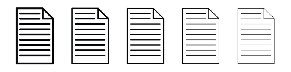 File icon Outline and flat style designs