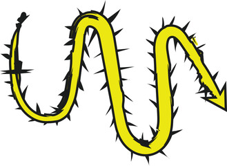 Gothic Graffiti Arrow Sketch Grunge Pencil Textures Doodle Lines Halloween Style Vector hand drawn for presentation 