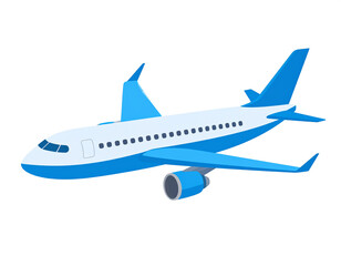 Fototapeta premium Flat Vector Icon of Passenger Airplane
