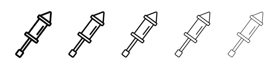 Holi icon Outline and flat style designs