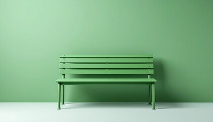 green chair in the interior