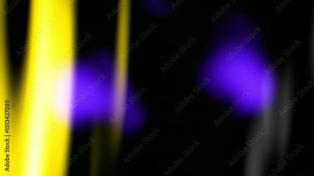 Aufkleber abstract animation, dark background with color refraction effect, 4k seamless looping video, 3d rend