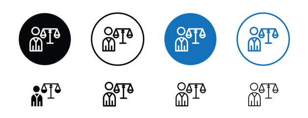 Set of colored pixel perfect Legal advice icon with 1 unexpanded, 1 silhouette,  A law book or gavel symbol representing legal help or counsel. 