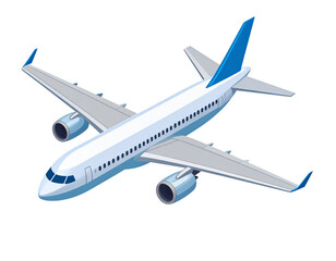 Isometric Icon of Passenger Jet