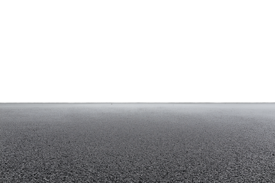 Straight asphalt road cutout isolated on white, perfect for transportation scenes and design templates