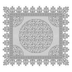 round lace border