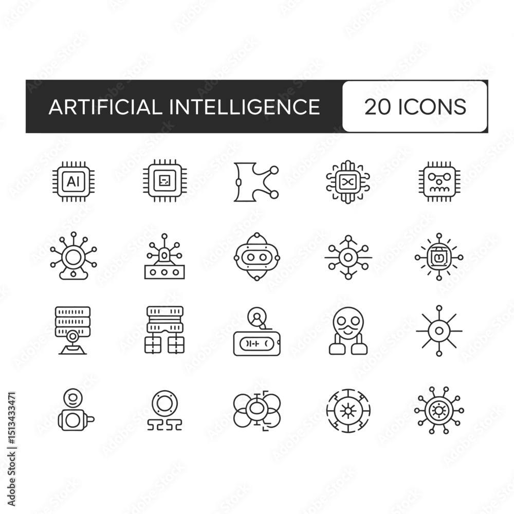 Poster decoding ai with icons the tech s new language in simple