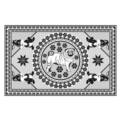 bedsheet design digital art use hand work and digital printing