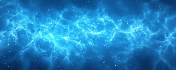 Cosmic blue digital noise texture. The noise mimics the appearance of distant stars or galaxies.