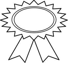  award ribbons icon on white background