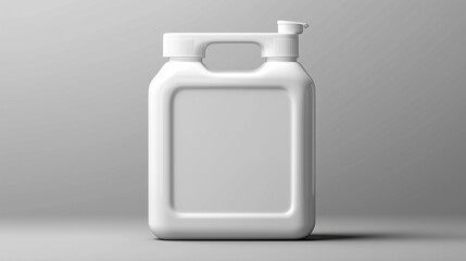 White plastic medicine bottle isolated on black background