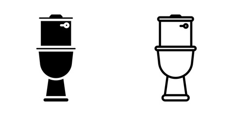 Water Closet icon on white background