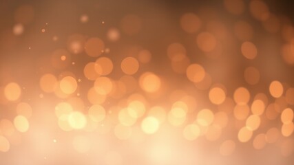 Warm Golden Bokeh Lights Background Abstract Festive Texture for Design Projects
