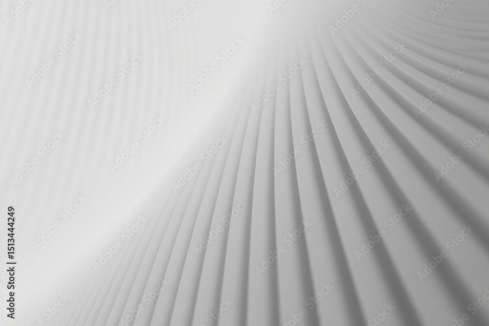 Poster abstract white background with wavy lines and subtle light gradient