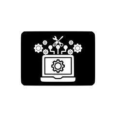  Digital Service Management Icon with Tools and Technology