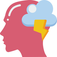 anger illustration on a white background      