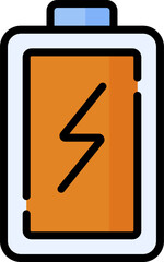battery illustration on a white background       