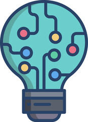 bulb illustration on a white background       