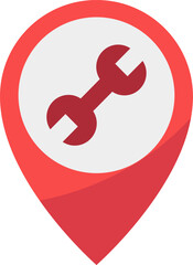 car repair illustration on a white background      