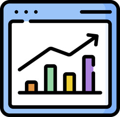 chart illustration on a white background       