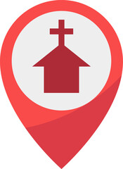 church illustration on a white background       